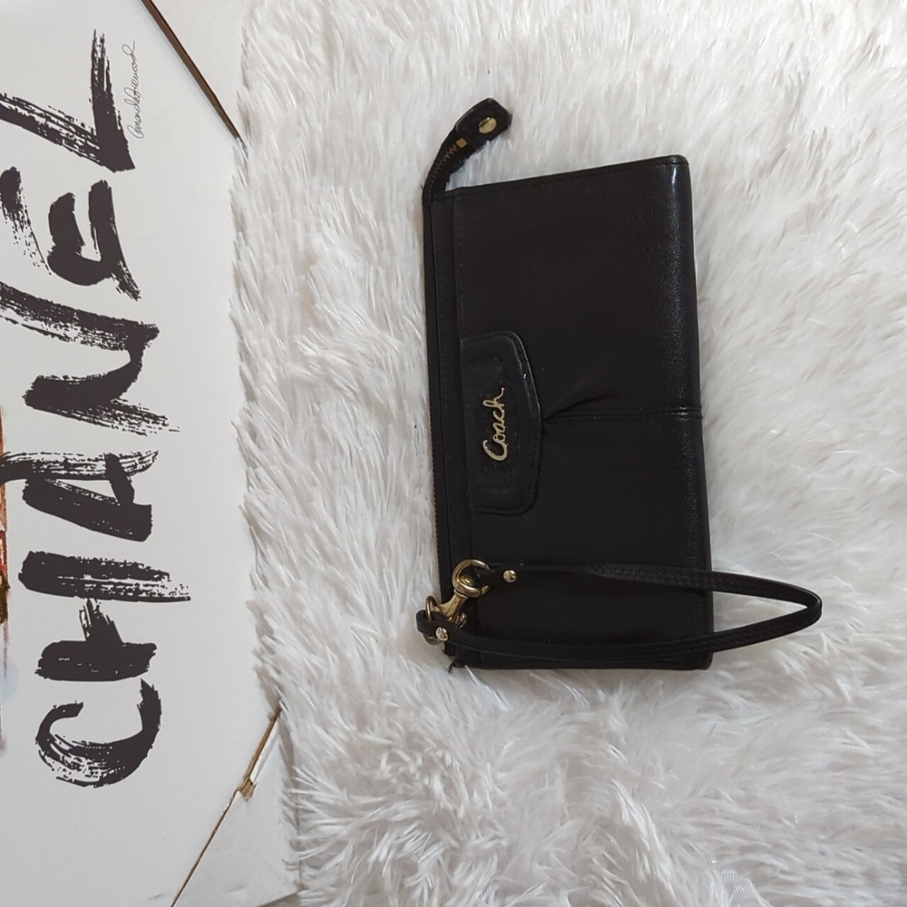 Coach wristlet wallet.